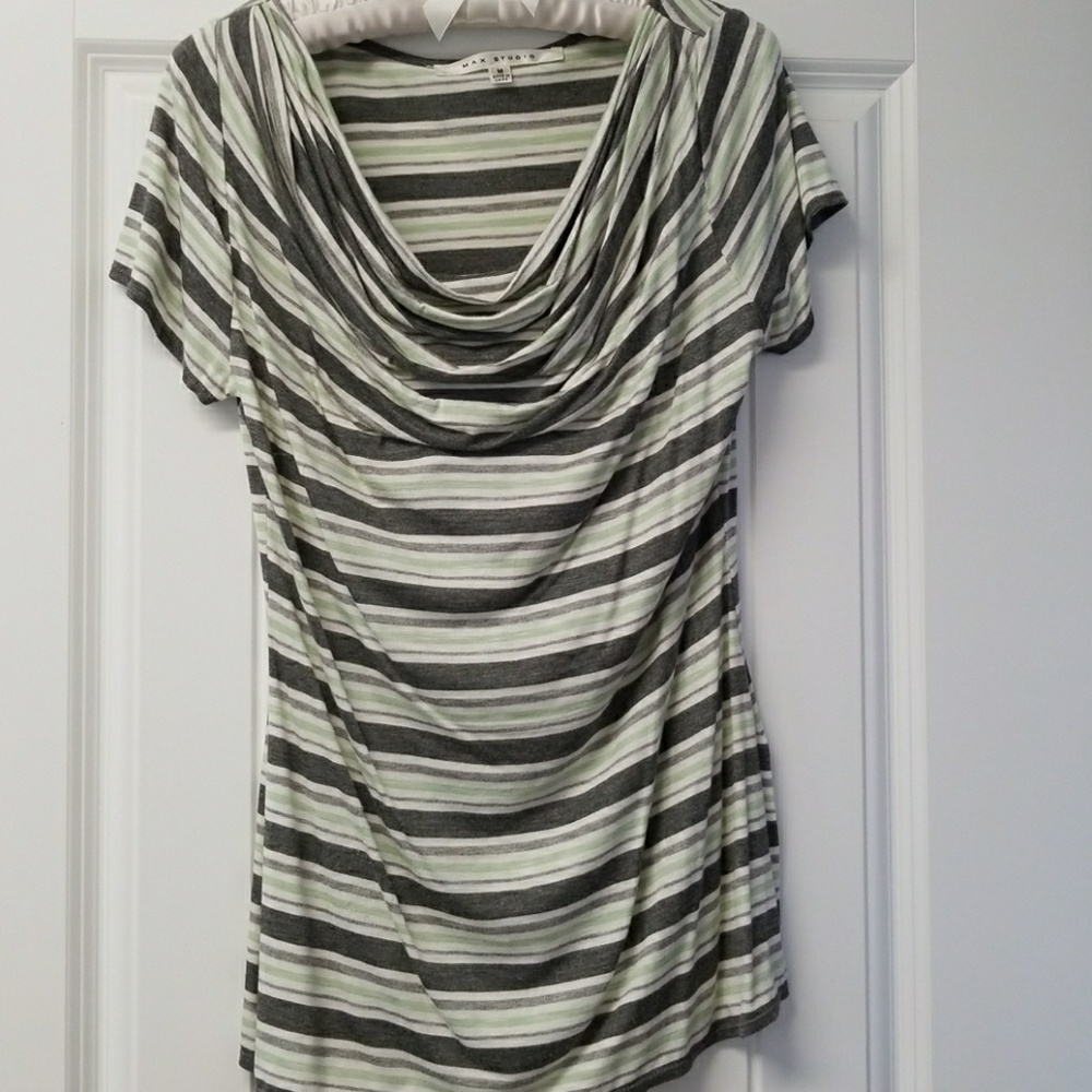 Max studio cowlneck tee